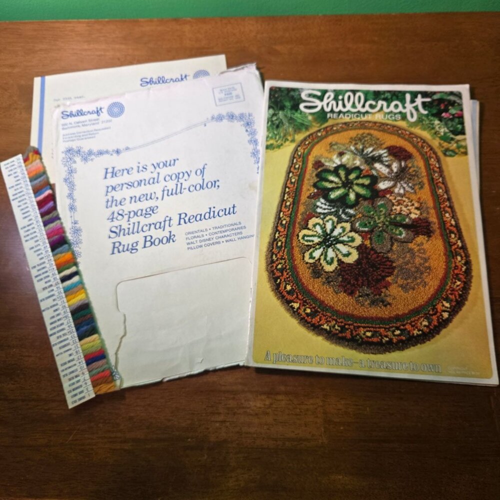 Skillcraft Readicut Rugs Vintage Color Catalog Samples Ephemera